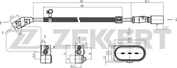 Zekkert SE-4050 - Импулсен датчик, колянов вал vvparts.bg