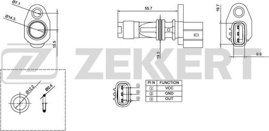 Zekkert SE-4009 - Управляващ блок, упавление на двигателя vvparts.bg