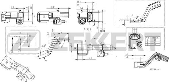 Zekkert SE-4007 - Импулсен датчик, колянов вал vvparts.bg