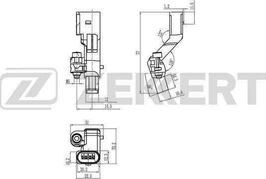 Zekkert SE-4085 - Импулсен датчик, колянов вал vvparts.bg