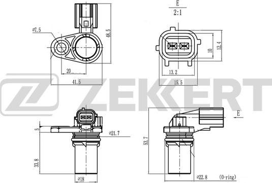 Zekkert SE-4087 - Импулсен датчик, колянов вал vvparts.bg