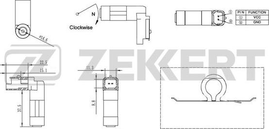 Zekkert SE-4031 - Импулсен датчик, колянов вал vvparts.bg