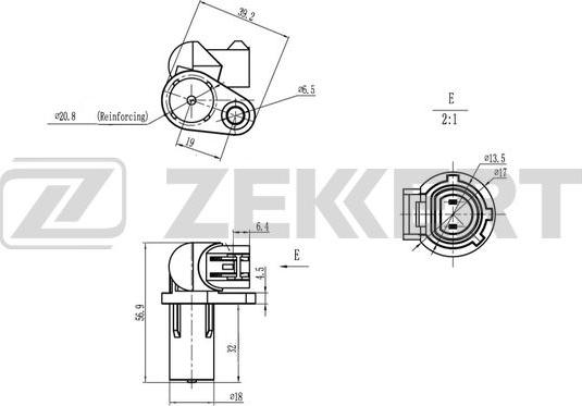 Zekkert SE-4074 - Импулсен датчик, колянов вал vvparts.bg