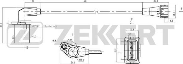 Zekkert SE-4078 - Импулсен датчик, колянов вал vvparts.bg