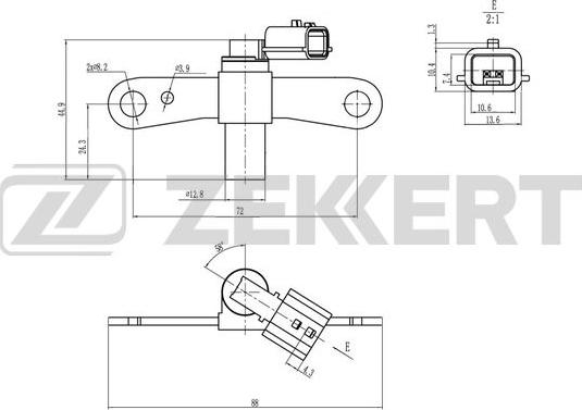 Zekkert SE-4072 - Импулсен датчик, колянов вал vvparts.bg