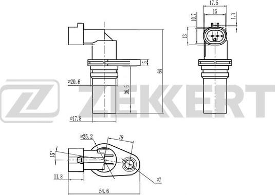 Zekkert SE-4109 - Импулсен датчик, колянов вал vvparts.bg