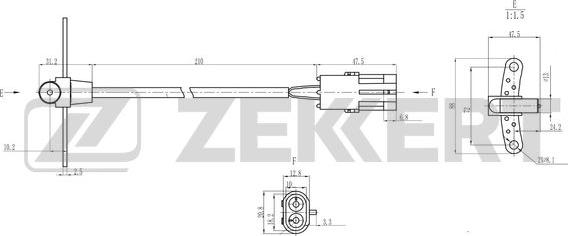 Zekkert SE-4112 - Импулсен датчик, колянов вал vvparts.bg