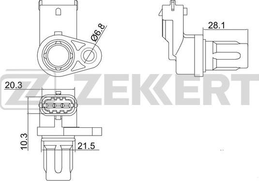 Zekkert SE-5005 - Датчик, положение на разпределителния вал vvparts.bg