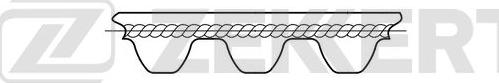 Zekkert ZR-1037 - Ангренажен ремък vvparts.bg