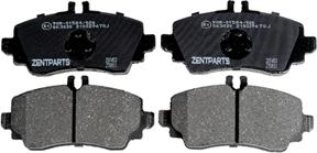 ZENTPARTS Z07453 - Комплект спирачно феродо, дискови спирачки vvparts.bg