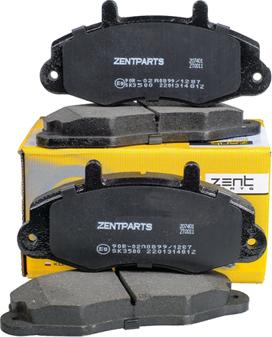 ZENTPARTS Z07401 - Комплект спирачно феродо, дискови спирачки vvparts.bg