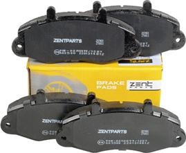 ZENTPARTS Z07401 - Комплект спирачно феродо, дискови спирачки vvparts.bg