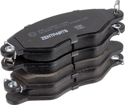 ZENTPARTS Z07424 - Комплект спирачно феродо, дискови спирачки vvparts.bg