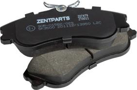 ZENTPARTS Z07479 - Комплект спирачно феродо, дискови спирачки vvparts.bg