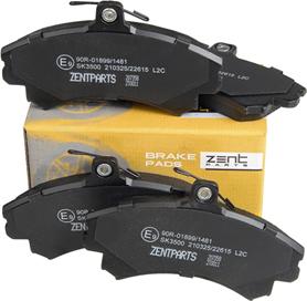 ZENTPARTS Z07358 - Комплект спирачно феродо, дискови спирачки vvparts.bg