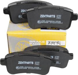 ZENTPARTS Z07353 - Комплект спирачно феродо, дискови спирачки vvparts.bg