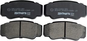 ZENTPARTS Z07369 - Комплект спирачно феродо, дискови спирачки vvparts.bg