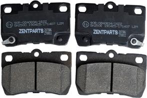 ZENTPARTS Z07386 - Комплект спирачно феродо, дискови спирачки vvparts.bg