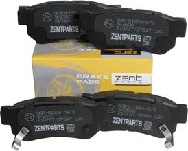 ZENTPARTS Z07258 - Комплект спирачно феродо, дискови спирачки vvparts.bg