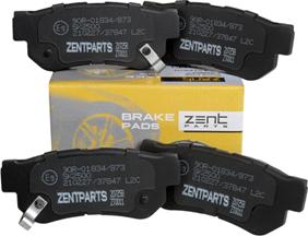 ZENTPARTS Z07258 - Комплект спирачно феродо, дискови спирачки vvparts.bg