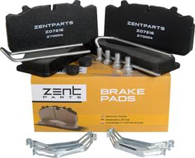 ZENTPARTS Z07216 - Комплект спирачно феродо, дискови спирачки vvparts.bg