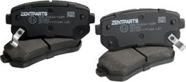 ZENTPARTS Z07231 - Комплект спирачно феродо, дискови спирачки vvparts.bg