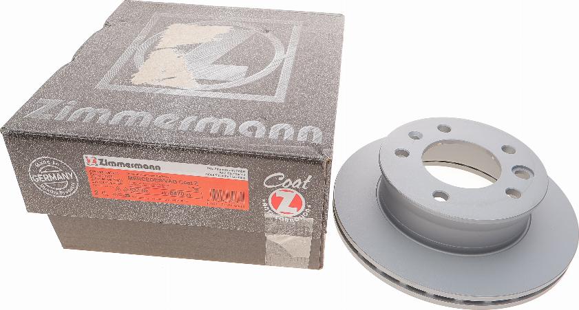 Zimmermann 400.6470.20 - Спирачен диск vvparts.bg