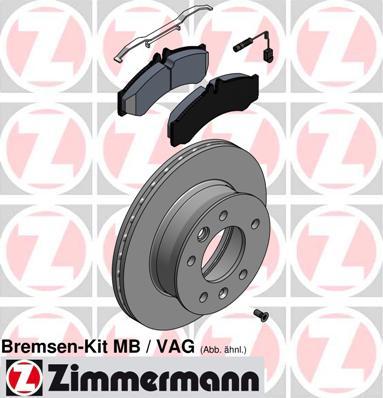 Zimmermann 640.4301.00 - Спирачен комплект, дискови спирачки vvparts.bg