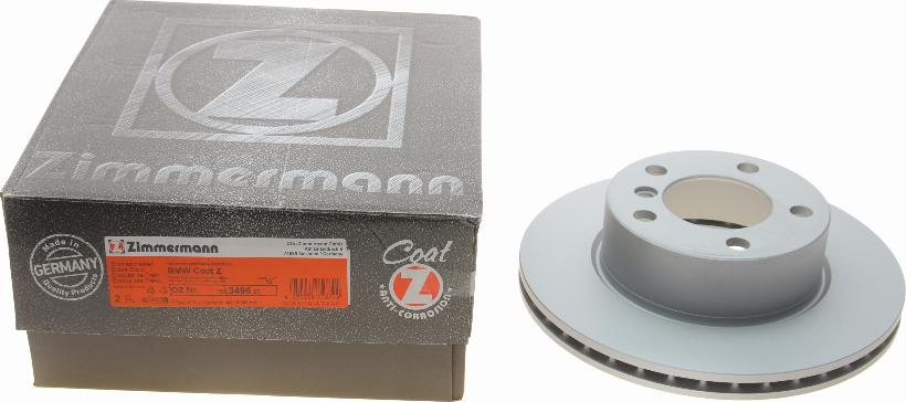 Zimmermann 150.3496.20 - Спирачен диск vvparts.bg
