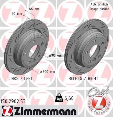 Zimmermann 150.2902.53 - Спирачен диск vvparts.bg