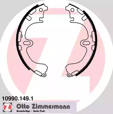 Zimmermann 10990.149.1 - Комплект спирачна челюст vvparts.bg