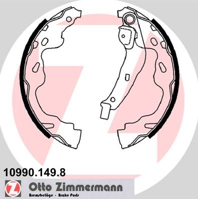 Zimmermann 10990.149.8 - Комплект спирачна челюст vvparts.bg