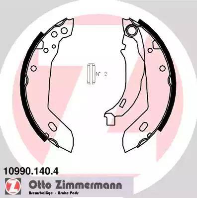 Zimmermann 10990.140.4 - Комплект спирачна челюст vvparts.bg