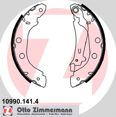 Zimmermann 10990.141.4 - Комплект спирачна челюст vvparts.bg