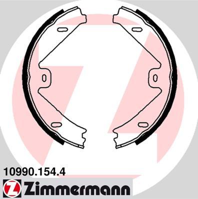 Zimmermann 10990.154.4 - Комплект спирачна челюст, ръчна спирачка vvparts.bg