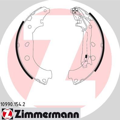 Zimmermann 10990.154.2 - Комплект спирачна челюст vvparts.bg