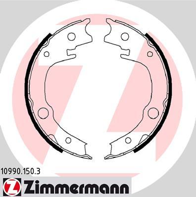 Zimmermann 10990.150.3 - Комплект спирачна челюст, ръчна спирачка vvparts.bg