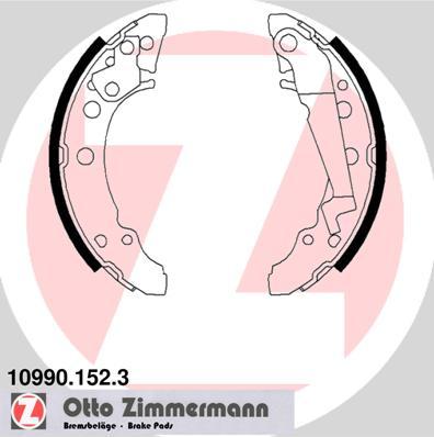 Zimmermann 10990.152.3 - Комплект спирачна челюст vvparts.bg
