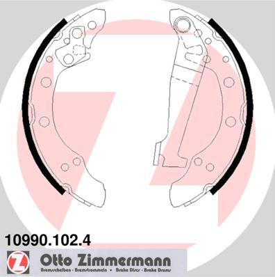 Zimmermann 10990.102.4 - Комплект спирачна челюст vvparts.bg