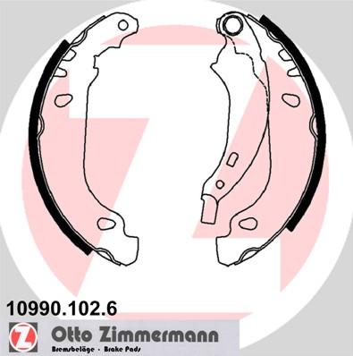 Zimmermann 10990.102.6 - Комплект спирачна челюст vvparts.bg