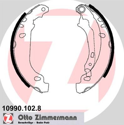 Zimmermann 10990.102.8 - Комплект спирачна челюст vvparts.bg
