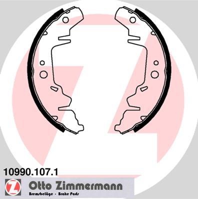 Zimmermann 10990.107.1 - Комплект спирачна челюст vvparts.bg