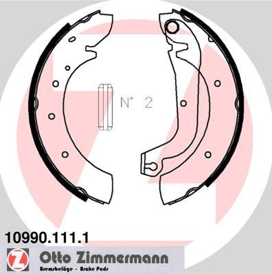 Zimmermann 10990.111.1 - Комплект спирачна челюст vvparts.bg