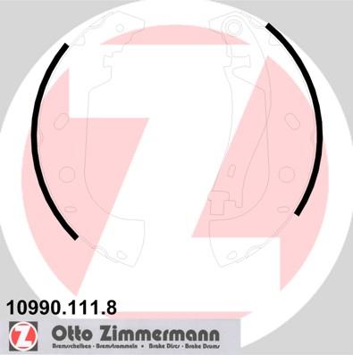 Zimmermann 10990.111.8 - Комплект спирачна челюст vvparts.bg