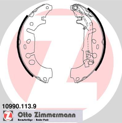 Zimmermann 10990.113.9 - Комплект спирачна челюст vvparts.bg