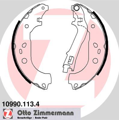 Zimmermann 10990.113.4 - Комплект спирачна челюст vvparts.bg