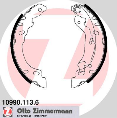 Zimmermann 10990.113.6 - Комплект спирачна челюст vvparts.bg