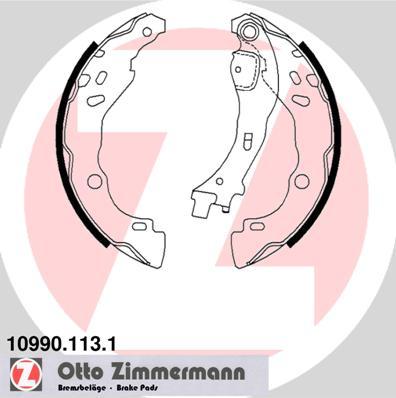 Zimmermann 10990.113.1 - Комплект спирачна челюст vvparts.bg