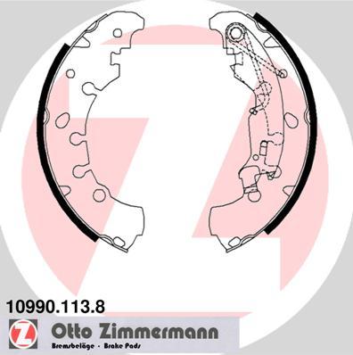 Zimmermann 10990.113.8 - Комплект спирачна челюст vvparts.bg