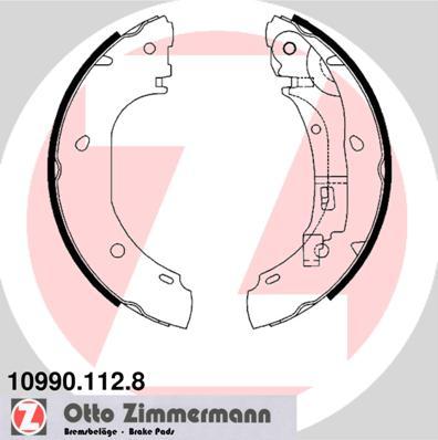 Zimmermann 10990.112.8 - Комплект спирачна челюст vvparts.bg